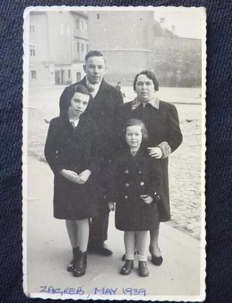 My mother father Trude and me Zagreb May 1939
