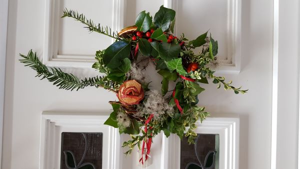 'Handmade Wreath' by Connie Cluderay of Cookridge & Horsforth u3a