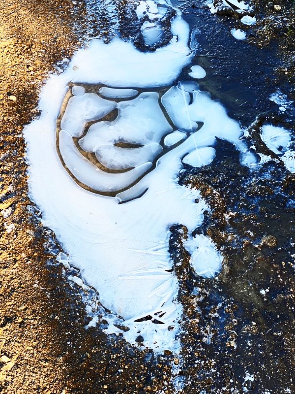 'Frozen Puddle' by Andrew Smith of North Cotswold u3a