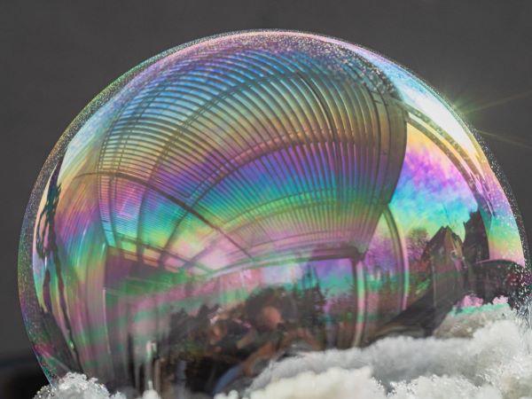 'Not-Frozen Bubble' by Rosemary Gibbs of Rugby u3a
