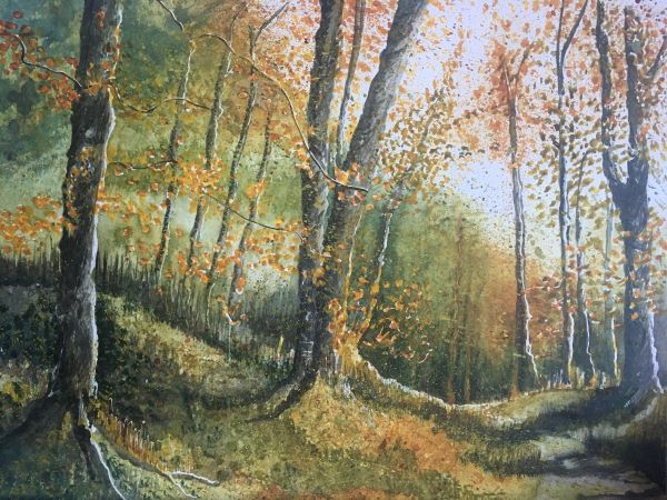 'Crisp, crunchy leaves' by Marie Evans, Epsom & Ewell u3a