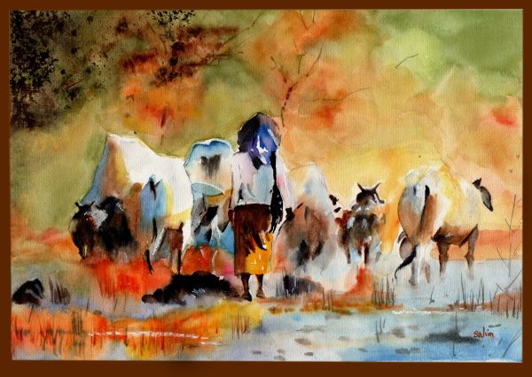 'Shepherd' by Salim Quraishy, Harrow u3a