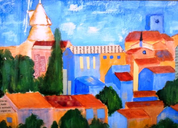 'Cucugnan' by Sandra Foster, Belfast u3a