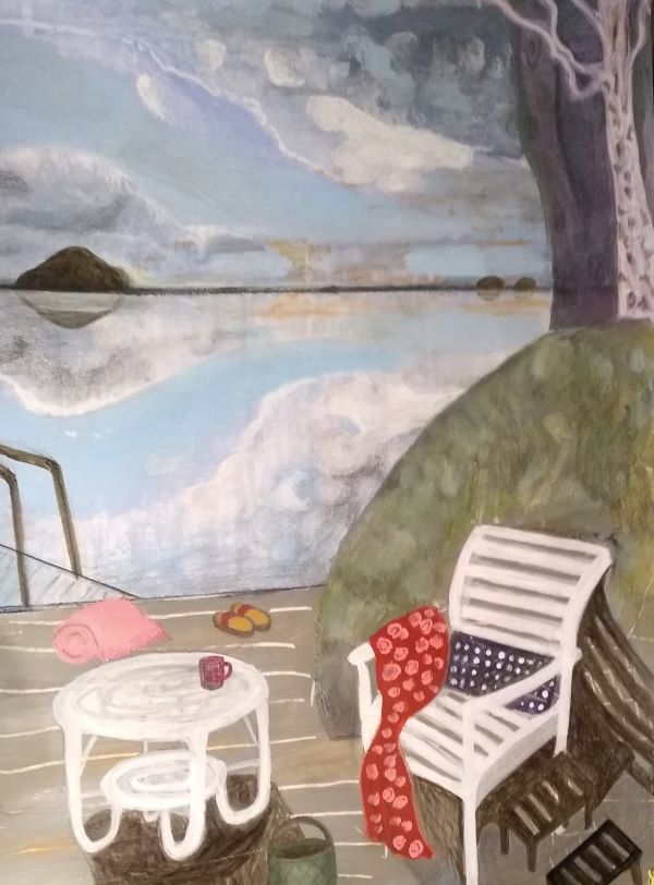 'Gone For a Swim' by Liisa Brown, Hartley Wintney u3a