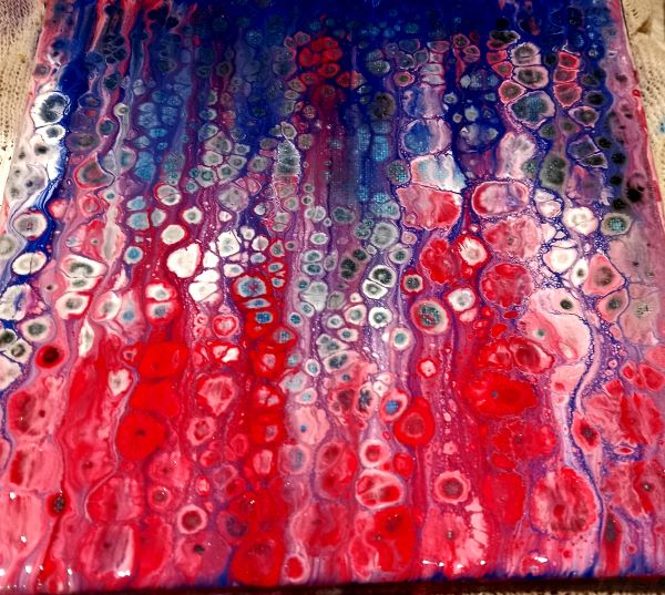 'Red, white and blue' by Marian Lewis, West Herts u3a