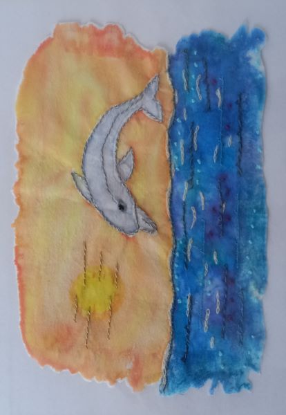 'Dolphins' by Pam Morris, Tavy District u3a