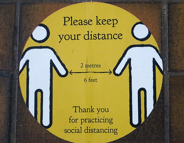 'Social distancing' by Christine Barrett of Christchurch U3A