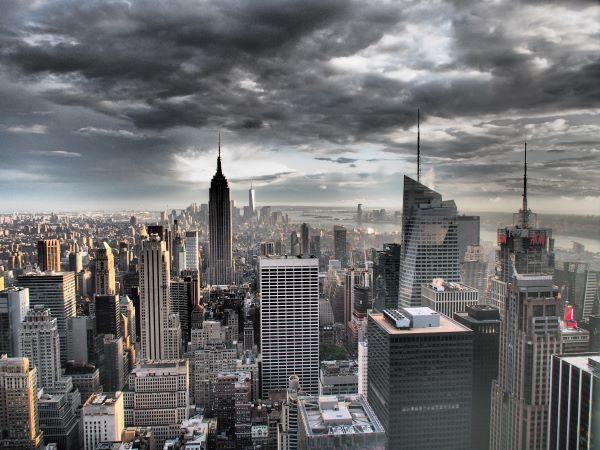 'New York Evening' by David Hart of Chesterfield u3a