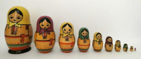 'Matryoshka Doll' by Jim Melville of Balsall Common u3a