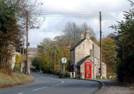 small pub on a road