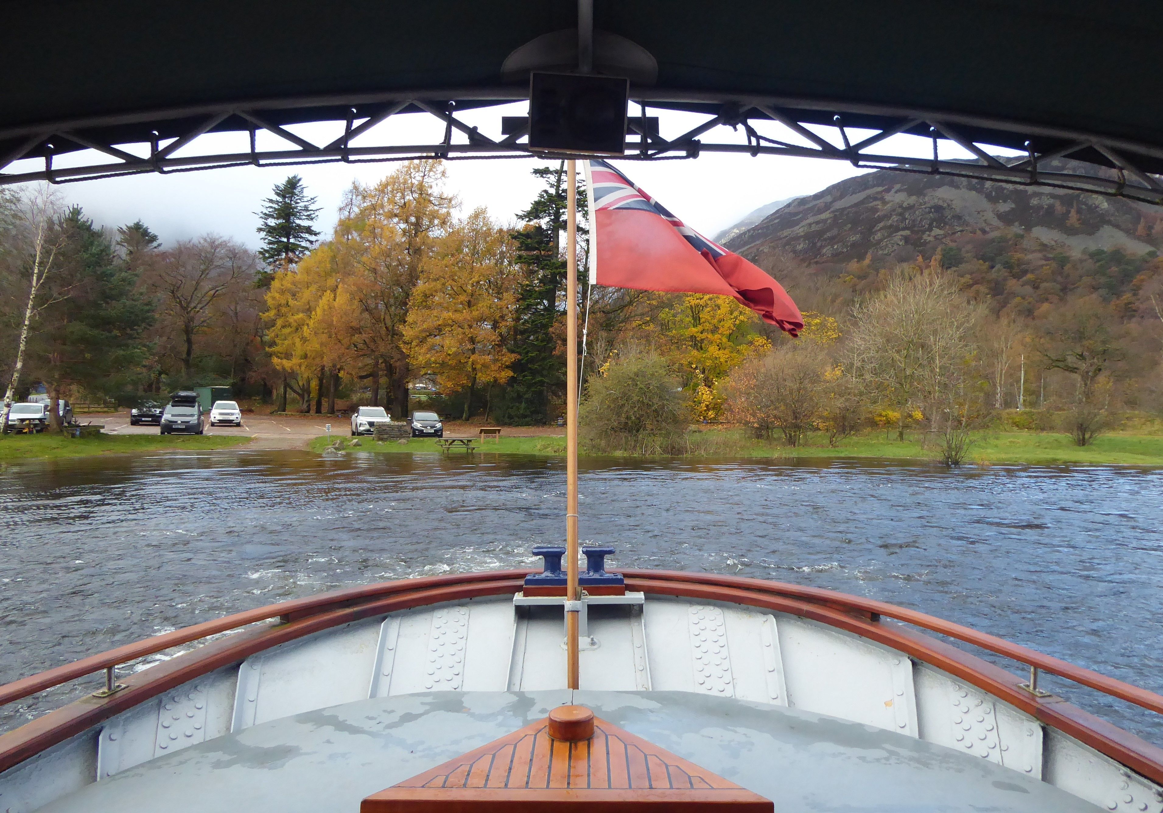 view of the shore from a boat